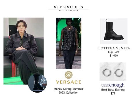 bts versace shirt|donatella Versace jacket.